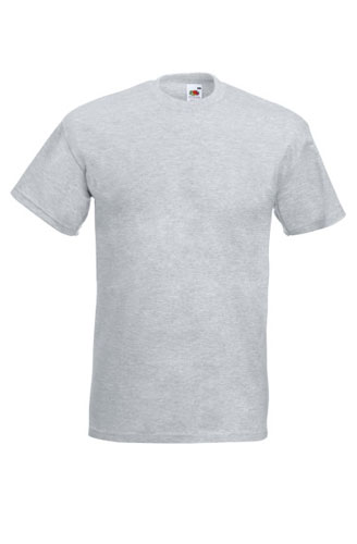 Fruit Of The Loom Men's Super Premium T-Shirt - Short Sleeve Crew Neck (3XL, Heather Gray)