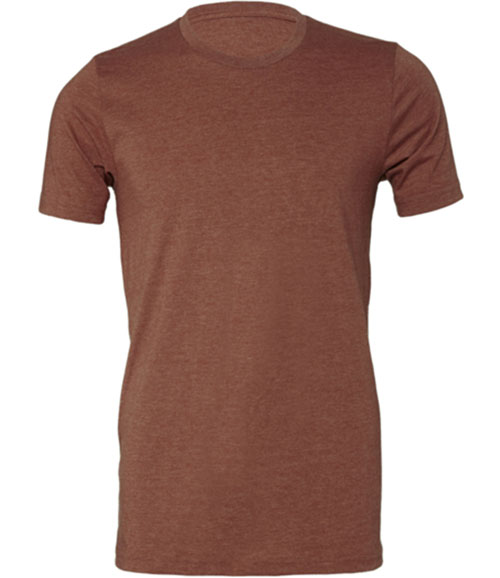 Bella Canvas Unisex Short-Sleeve T-Shirt – Heather CVC, 4.2 Oz, Retail Fit, Size 2XL Heather Aqua - View #2
