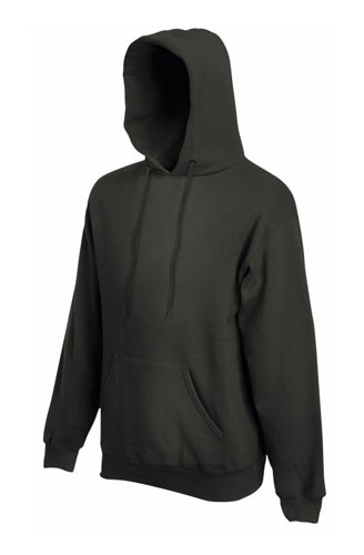 Fruit Of The Loom Men's Plain Hooded Sweatshirt - Blank Pullover Hoodie, 80% Cotton, Long Sleeve