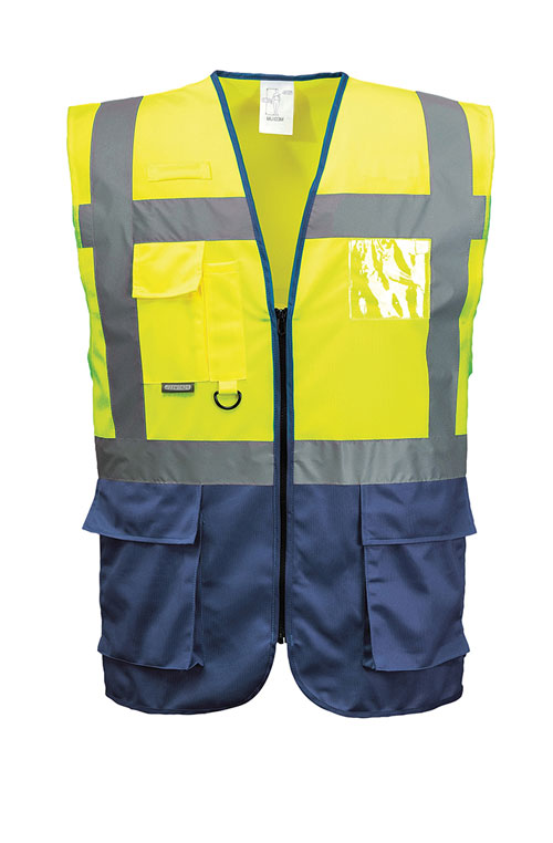 Warnweste Damen Blackrock Hi Vis Langarmwesten Gelb, Reflektierende High Vis Warnweste Mit Reißverschluss