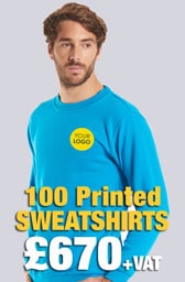 100 Printed UC203 Classic Sweatshirts Deal