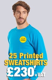 25 Printed UC203 Classic Sweatshirts Deal