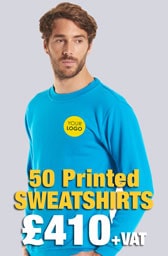 50 Printed UC203 Classic Sweatshirts Deal