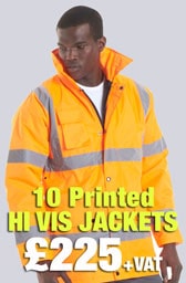 10 Printed Hi Vis Jackets Deal